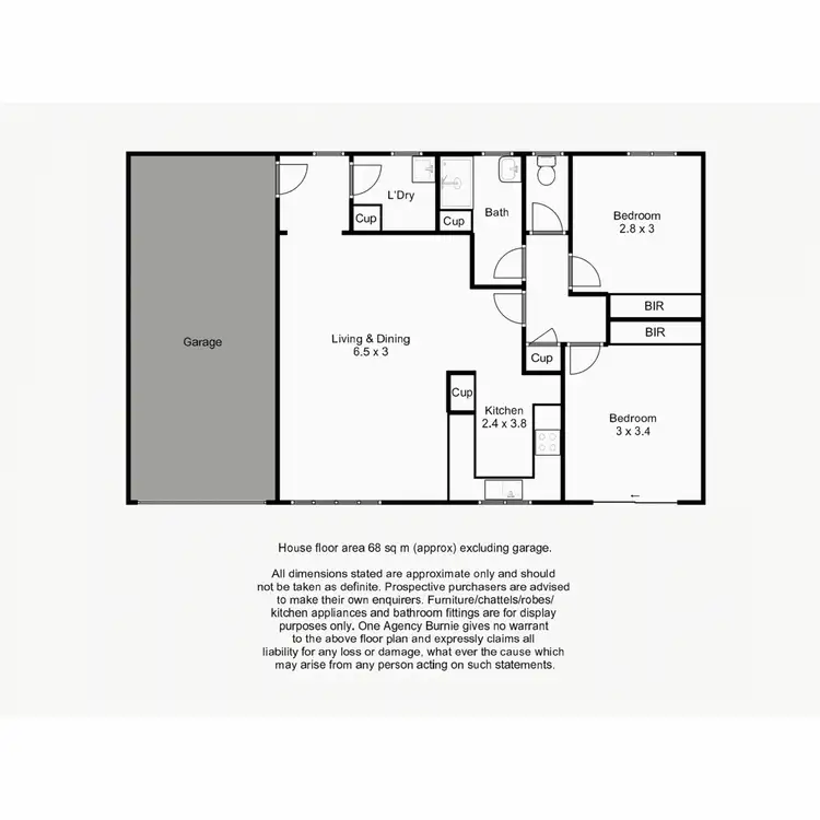 Floorplan of Homely unit listing, 3/7 Fidler Street, Cooee TAS 7320