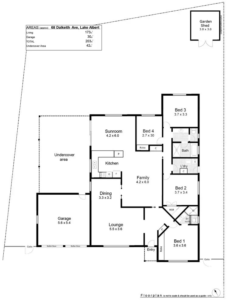Floorplan of Homely house listing, 68 Dalkeith Avenue, Lake Albert NSW 2650