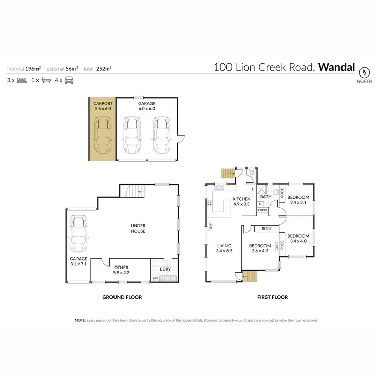 Floorplan of Homely house listing, 100 Lion Creek Road, Wandal QLD 4700