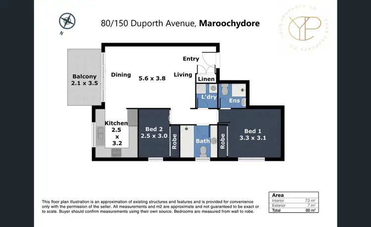 Floorplan of Homely unit listing, 80/150 Duporth Avenue, Maroochydore QLD 4558