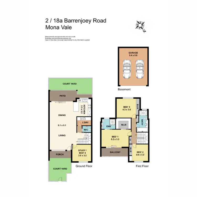 Floorplan of Homely townhouse listing, 2/18a Barrenjoey Road, Mona Vale NSW 2103