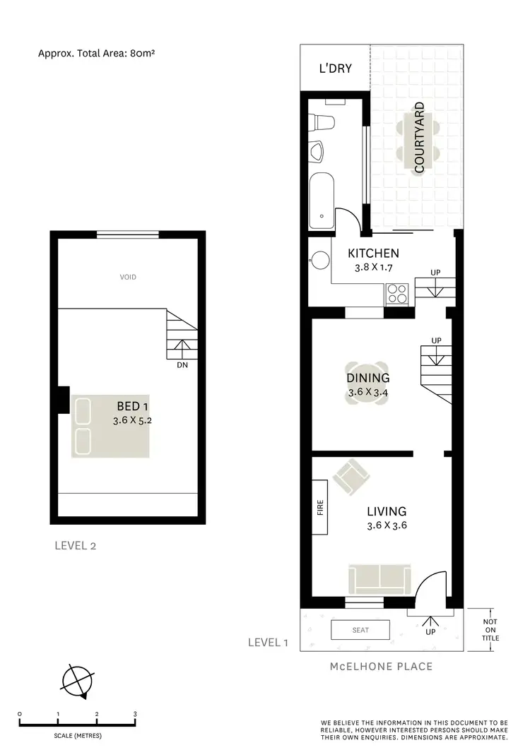 Floorplan of Homely terrace listing, 14 McElhone Place, Surry Hills NSW 2010