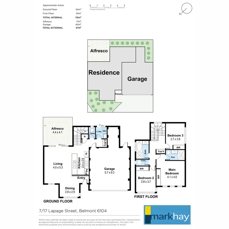 Floorplan of Homely house listing, 7/17 Lapage  Street, Belmont WA 6104