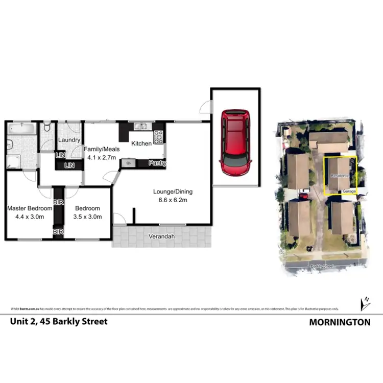 Floorplan of Homely unit listing, 2/45 Barkly Street, Mornington VIC 3931