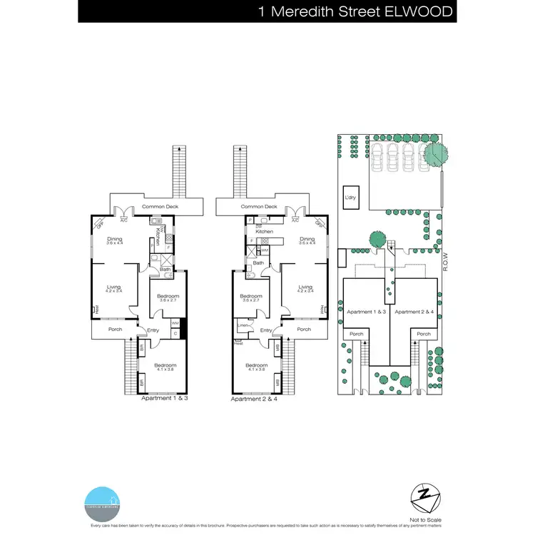Floorplan of Homely block of units listing, 1 Meredith Street, Elwood VIC 3184