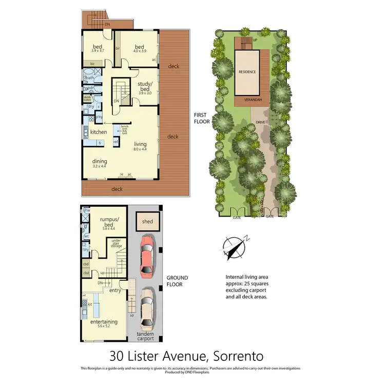 Floorplan of Homely house listing, 30 Lister Avenue, Sorrento VIC 3943