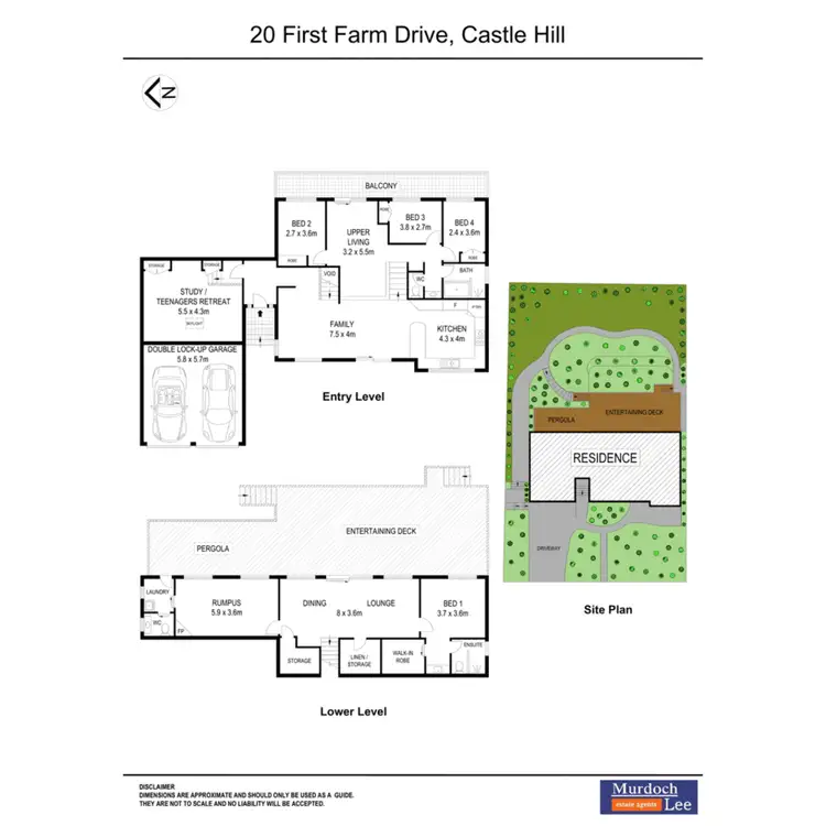 Floorplan of Homely house listing, 20 First Farm Drive, Castle Hill NSW 2154