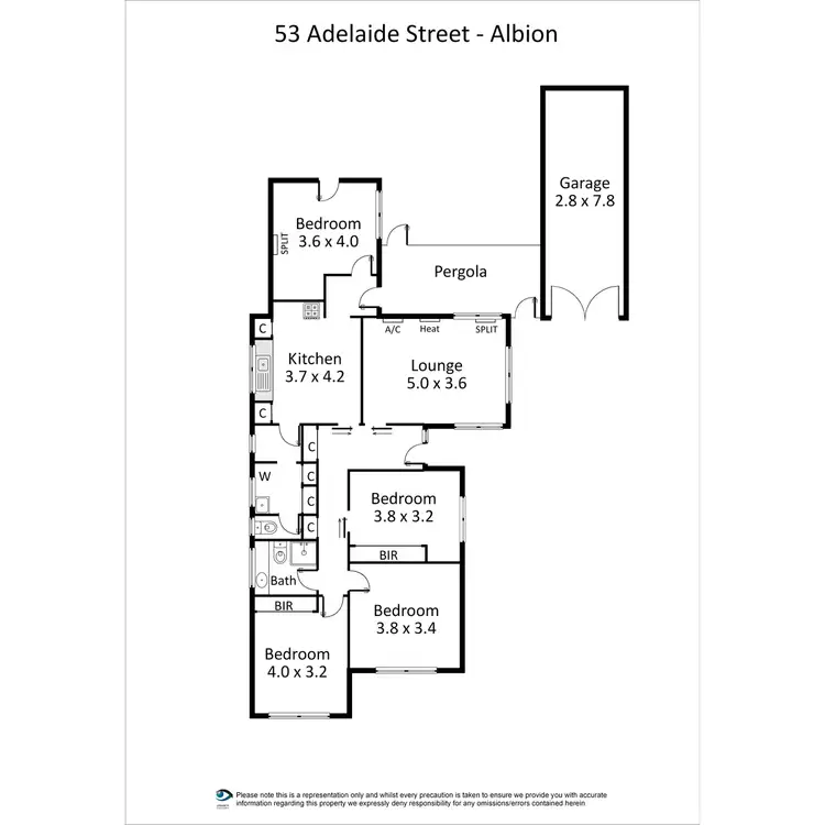Floorplan of Homely house listing, 53 Adelaide Street, Albion VIC 3020