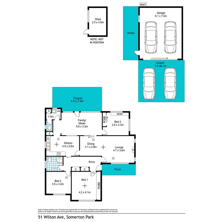 Floorplan of Homely house listing, 51 Wilton Avenue, Somerton Park SA 5044