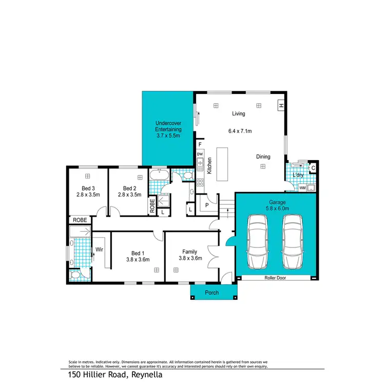 Floorplan of Homely house listing, 150 Hillier Road, Reynella SA 5161