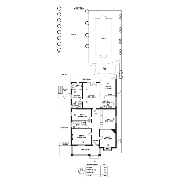 Floorplan of Homely house listing, 35a Fisher Street, Myrtle Bank SA 5064