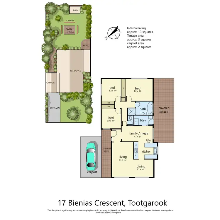 Floorplan of Homely house listing, 17 Bienias Crescent, Tootgarook VIC 3941