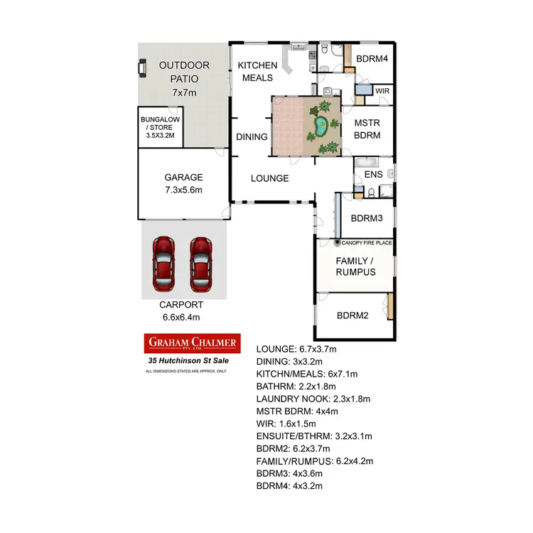 Floorplan of Homely house listing, 35 Hutchison Street, Sale VIC 3850