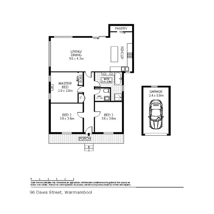 Floorplan of Homely house listing, 96 Davis Street, Warrnambool VIC 3280