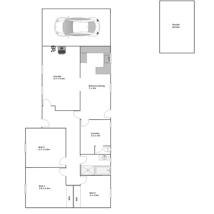 Floorplan of Homely house listing, 74 Monash Road, Port Lincoln SA 5606