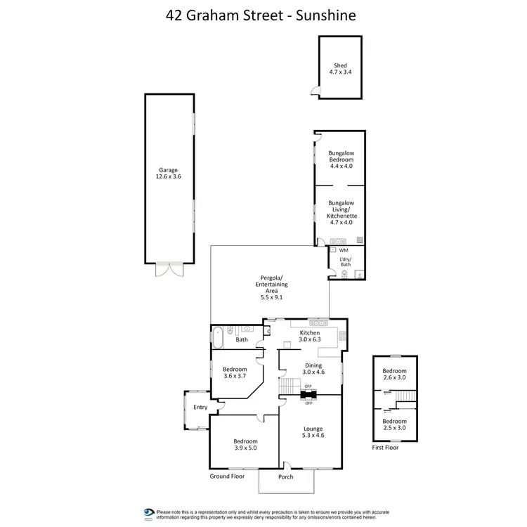 Floorplan of Homely house listing, 42 Graham Street, Sunshine VIC 3020