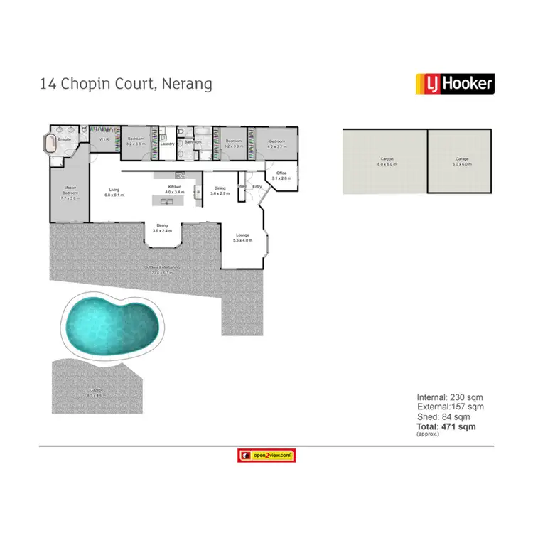 Floorplan of Homely house listing, 14-20 Chopin Court, Nerang QLD 4211
