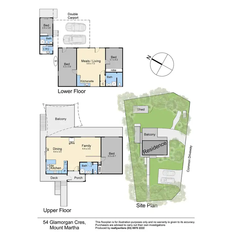 Floorplan of Homely house listing, 54 Glamorgan Crescent, Mount Martha VIC 3934