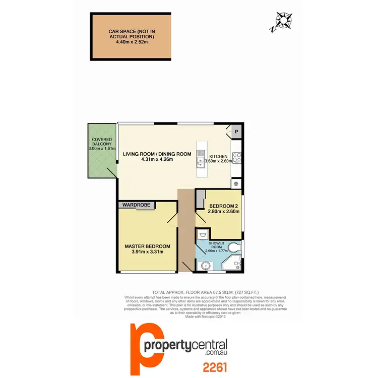 Floorplan of Homely unit listing, 5/66 Ocean Parade, The Entrance NSW 2261