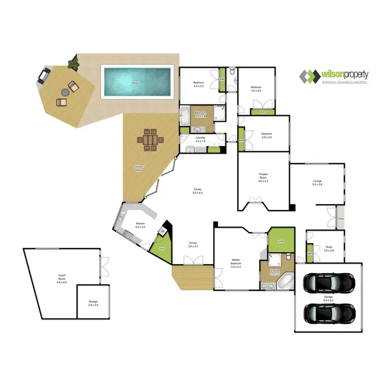 Floorplan of Homely house listing, 1 Ernest Court, Traralgon VIC 3844