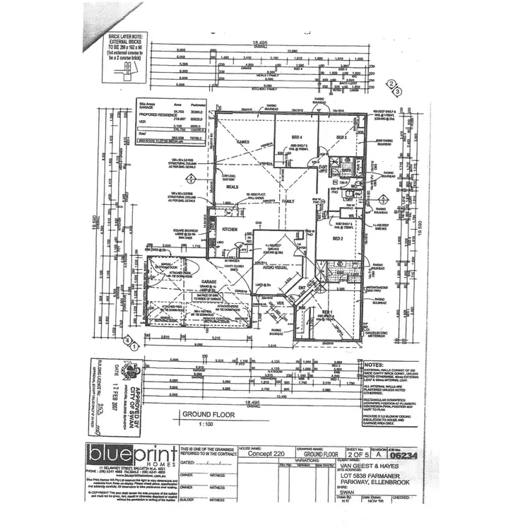 Floorplan of Homely house listing, 83 Farmaner Parkway, Ellenbrook WA 6069