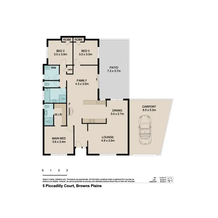 Floorplan of Homely house listing, 5 Piccadilly Court, Browns Plains QLD 4118