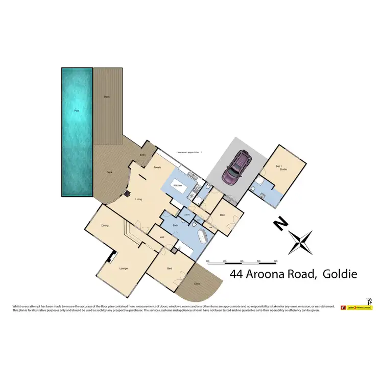 Floorplan of Homely house listing, 44 Aroona Road, Lancefield VIC 3435