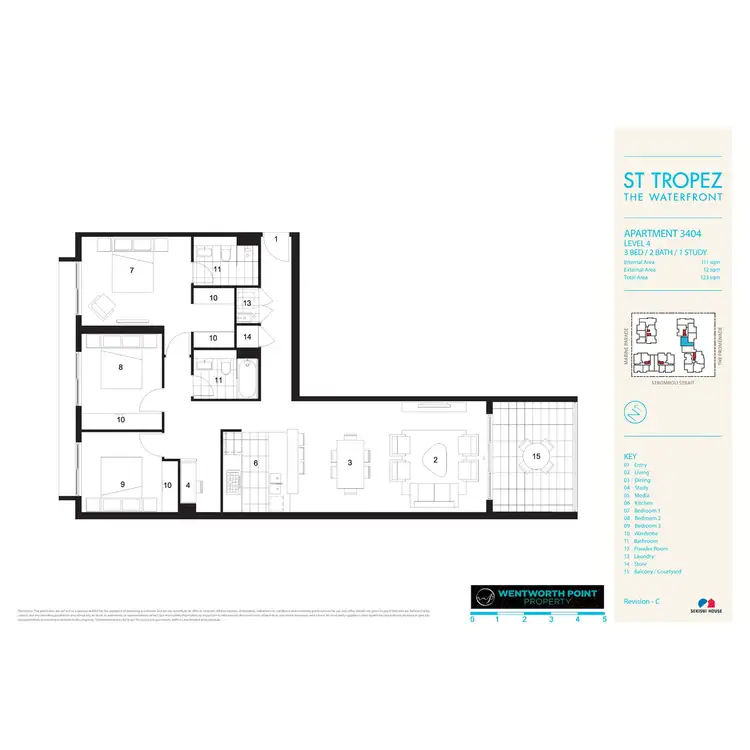 Floorplan of Homely apartment listing, 3404/31 The Promenade, Wentworth Point NSW 2127