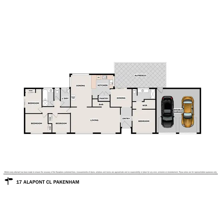 Floorplan of Homely house listing, 17 Alapont Close, Pakenham VIC 3810