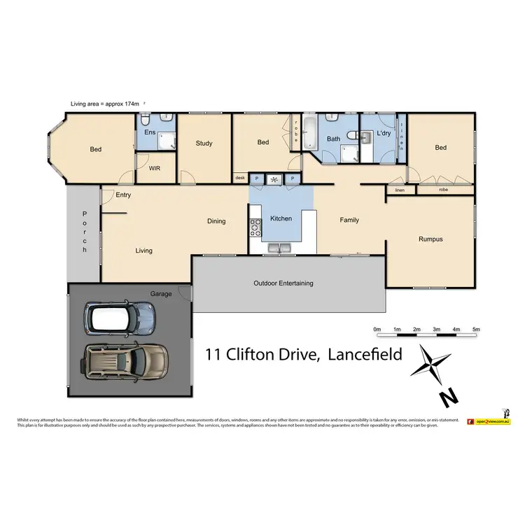 Floorplan of Homely house listing, 11 Clifton Drive, Lancefield VIC 3435
