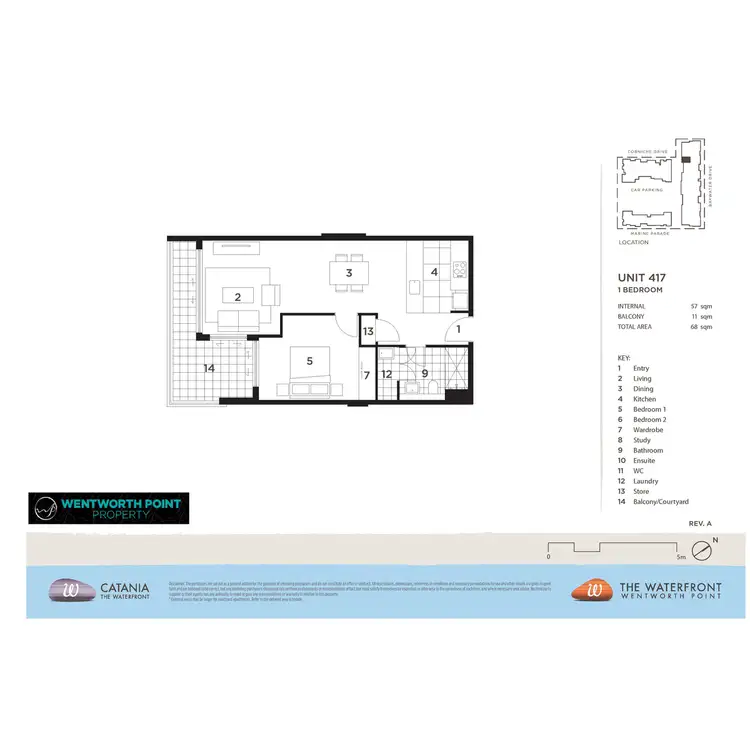 Floorplan of Homely apartment listing, 417/16 Baywater Drive, Wentworth Point NSW 2127