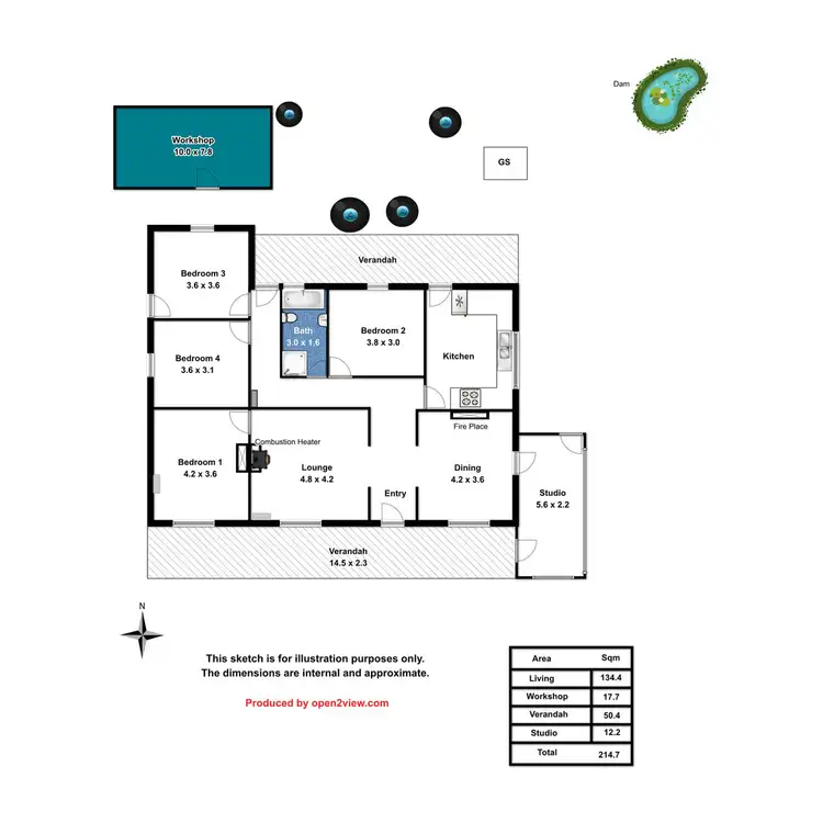 Floorplan of Homely house listing, 402 Woods Hill Road, Norton Summit SA 5136