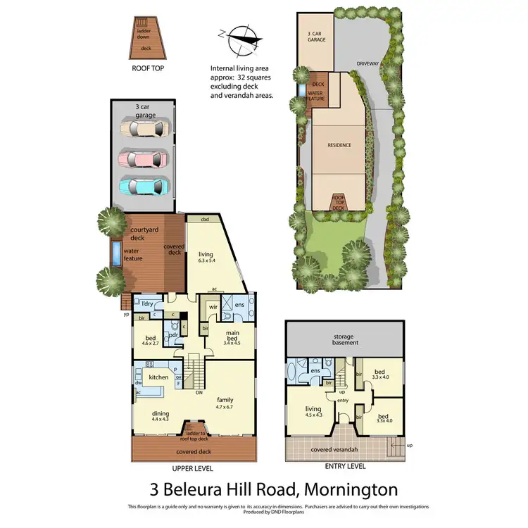 Floorplan of Homely house listing, 3 Beleura Hill Road, Mornington VIC 3931