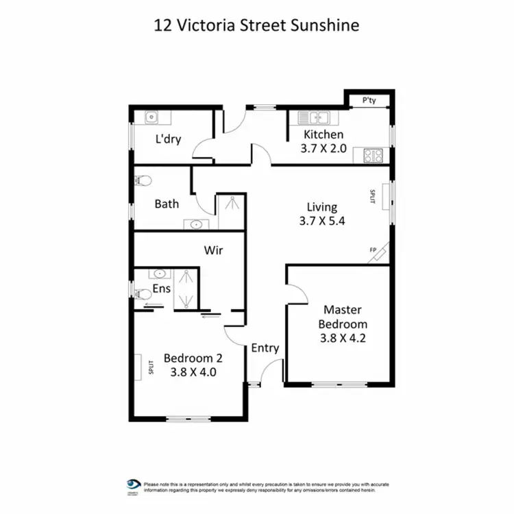Floorplan of Homely house listing, 12 Victoria Street, Sunshine VIC 3020