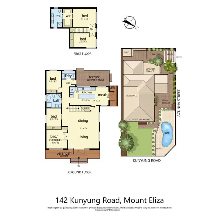Floorplan of Homely house listing, 142 Kunyung Road, Mount Eliza VIC 3930