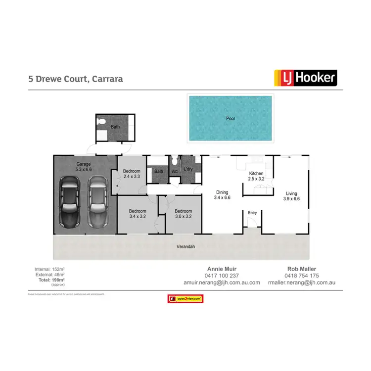Floorplan of Homely house listing, 5 Drewe Court, Carrara QLD 4211