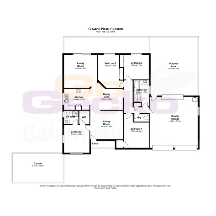 Floorplan of Homely house listing, 12 Cavill Place, Runcorn QLD 4113