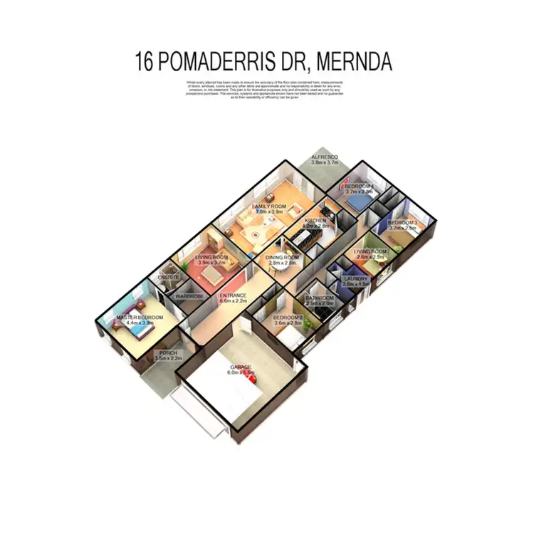 Floorplan of Homely house listing, 16 Pomaderris Drive, Mernda VIC 3754