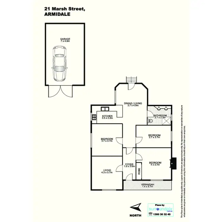 Floorplan of Homely house listing, 21 Marsh Street, Armidale NSW 2350