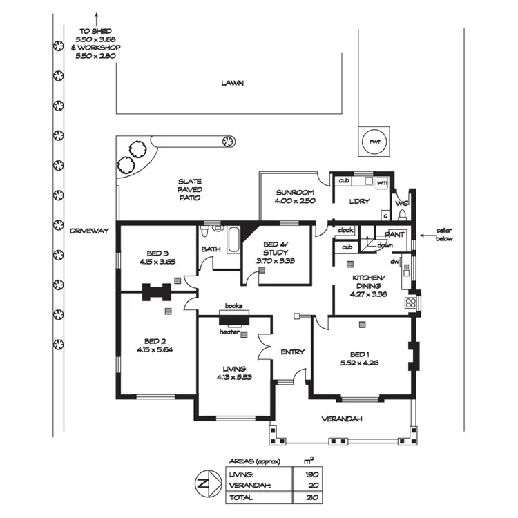 Floorplan of Homely house listing, 5 Galway Grove, Tranmere SA 5073