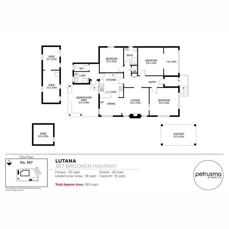 Floorplan of Homely house listing, 367 Brooker Highway, Lutana TAS 7009