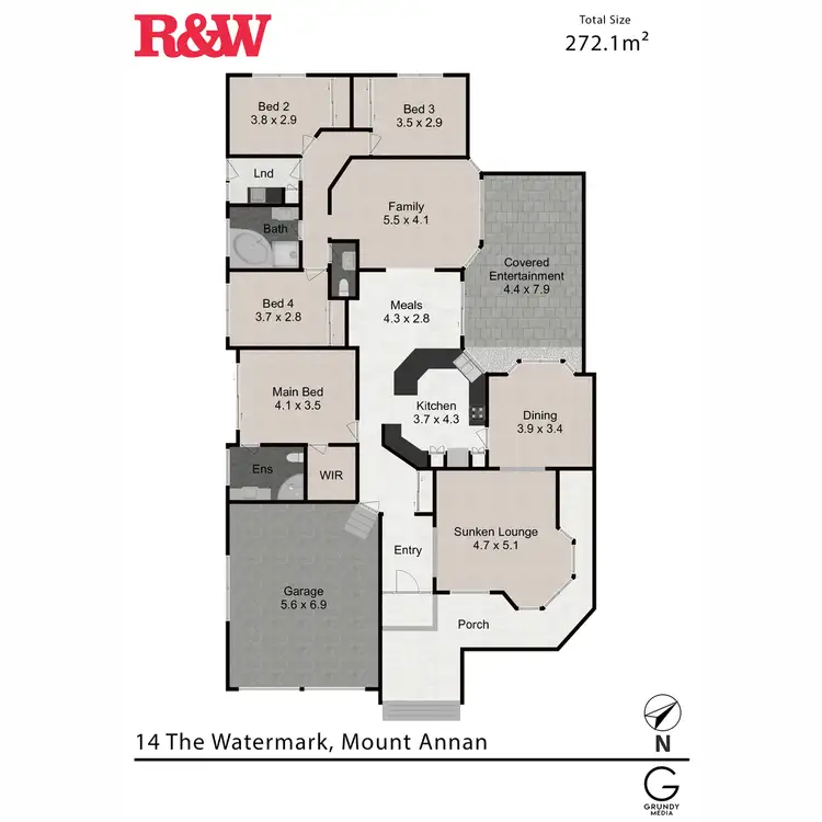 Floorplan of Homely house listing, 14 The Watermark, Mount Annan NSW 2567