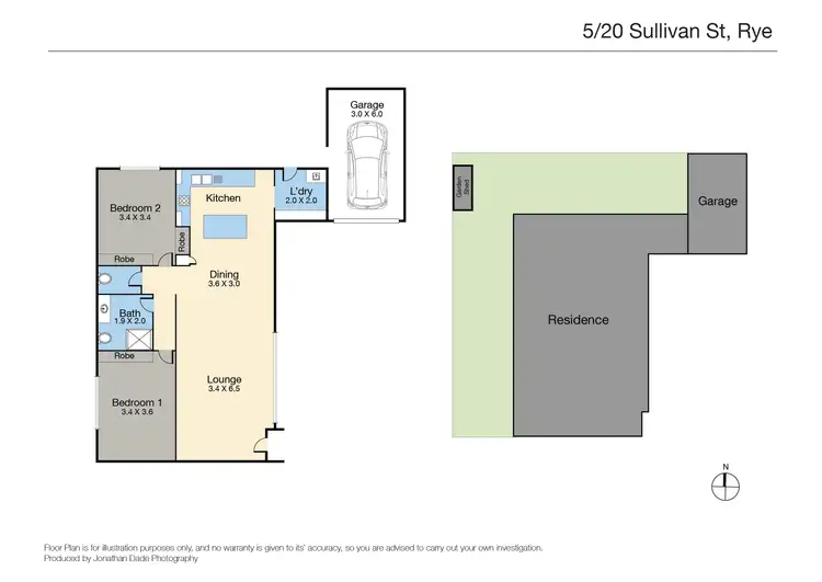 Floorplan of Homely unit listing, 5/20 Sullivan Street, Rye VIC 3941