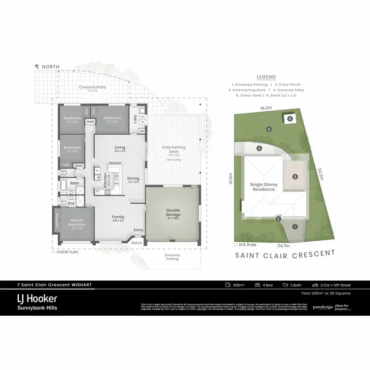 Floorplan of Homely house listing, 7 St Clair Crescent, Wishart QLD 4122