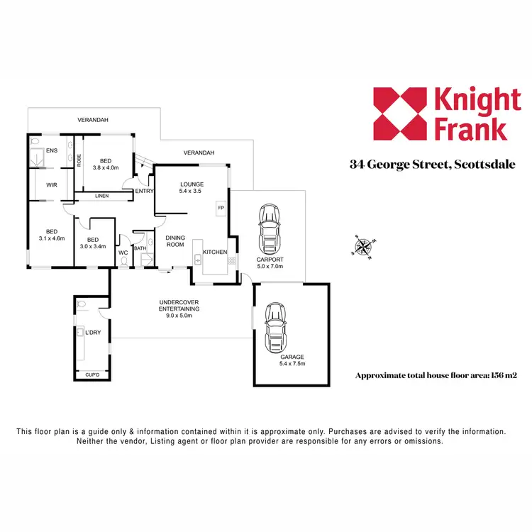 Floorplan of Homely house listing, 34 George Street, Scottsdale TAS 7260