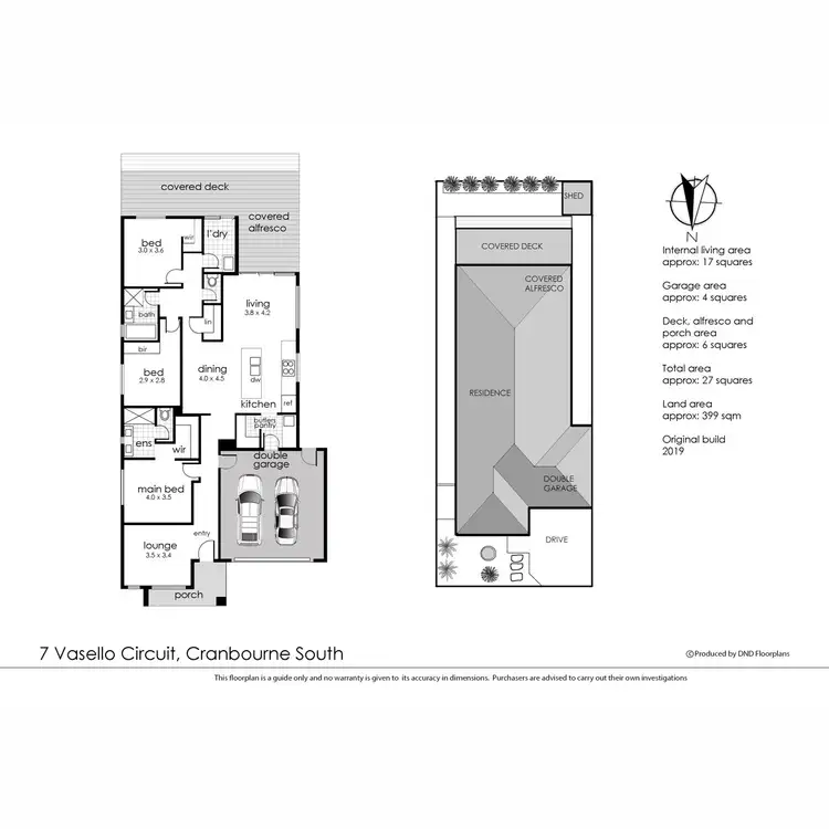 Floorplan of Homely house listing, 7 Vasello Circuit, Cranbourne South VIC 3977