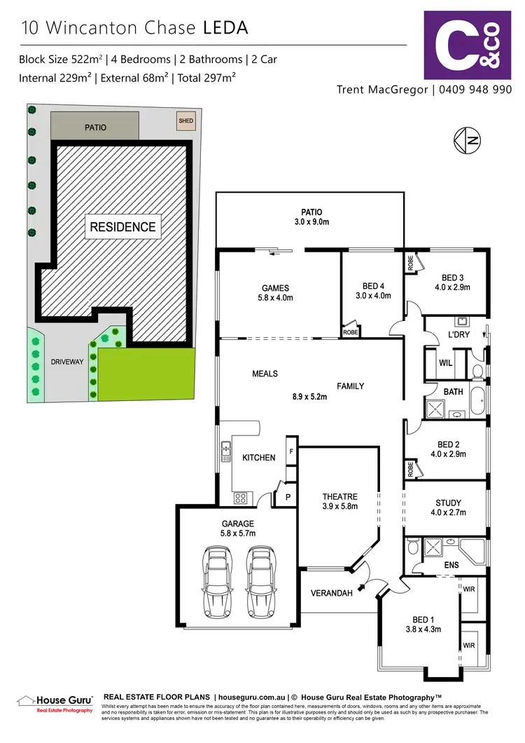 Floorplan of Homely house listing, 10 Wincanton Chase, Leda WA 6170
