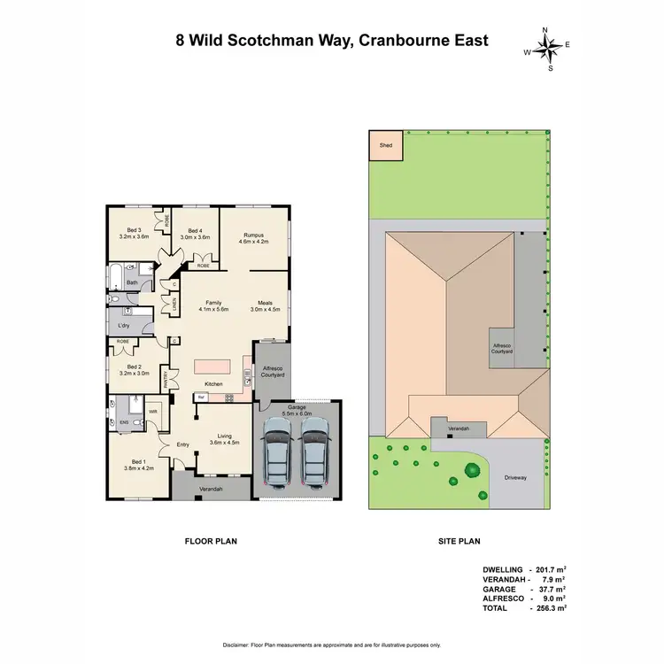 Floorplan of Homely house listing, 8 Wild Scotchman Way, Cranbourne East VIC 3977