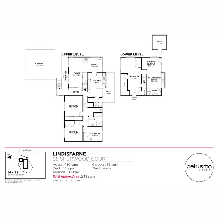Floorplan of Homely house listing, 28 Sherwood Court, Lindisfarne TAS 7015