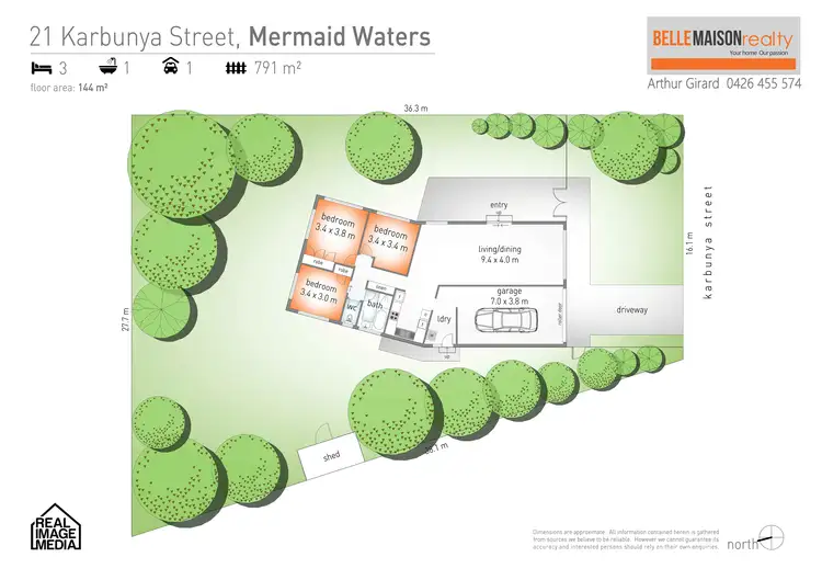 Floorplan of Homely house listing, 21 Karbunya Street, Mermaid Waters QLD 4218